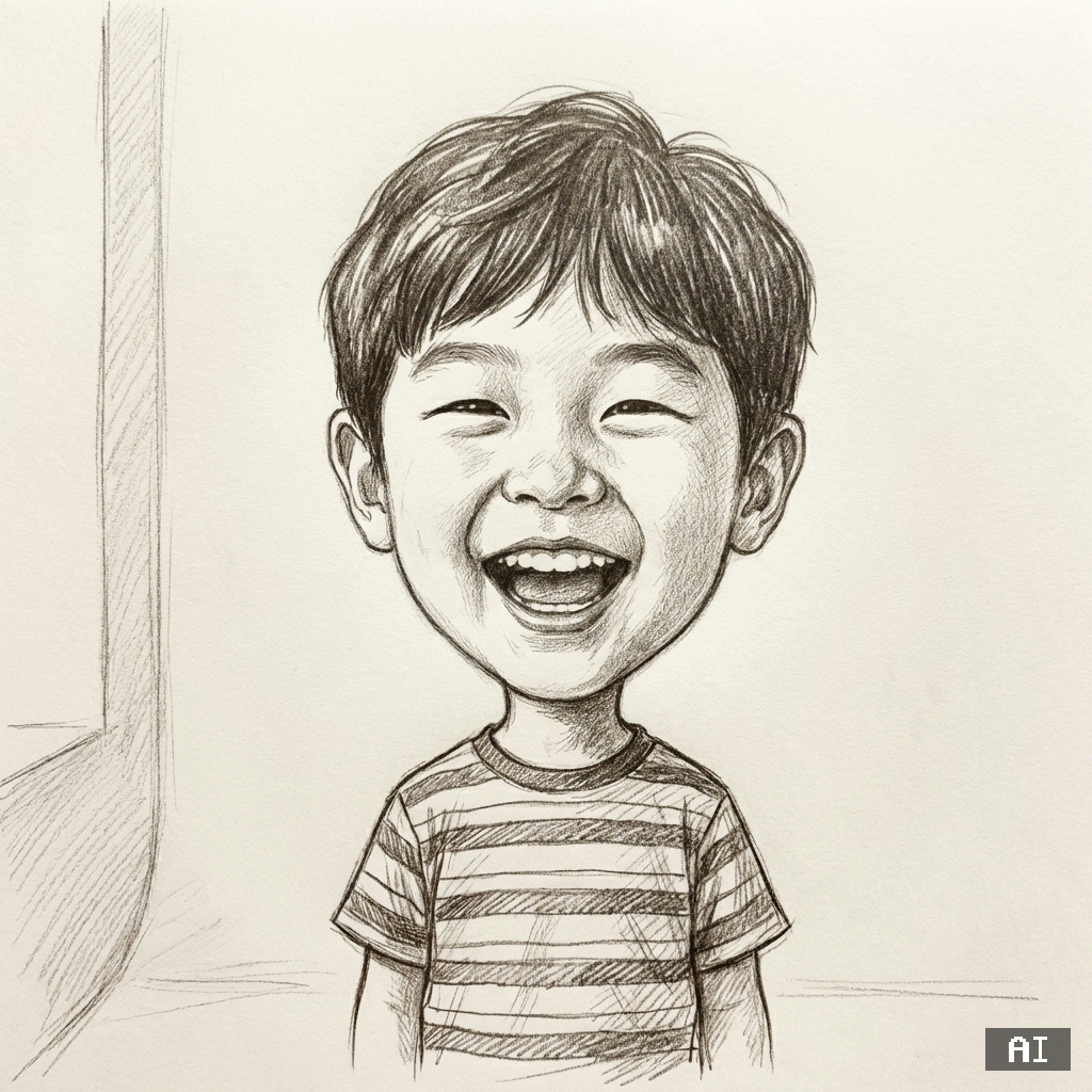 즐거운 어린이 (감성 스케치)