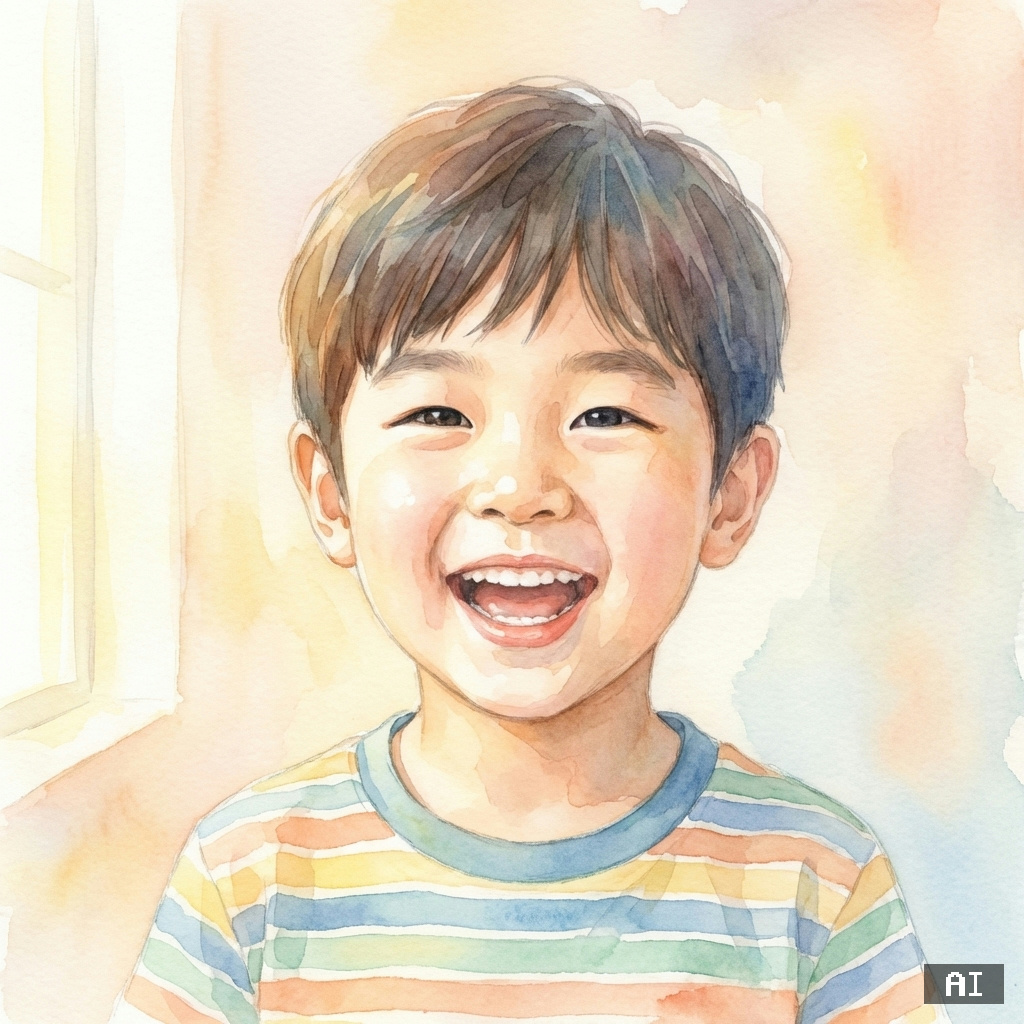 즐거운 어린이 (수채화)