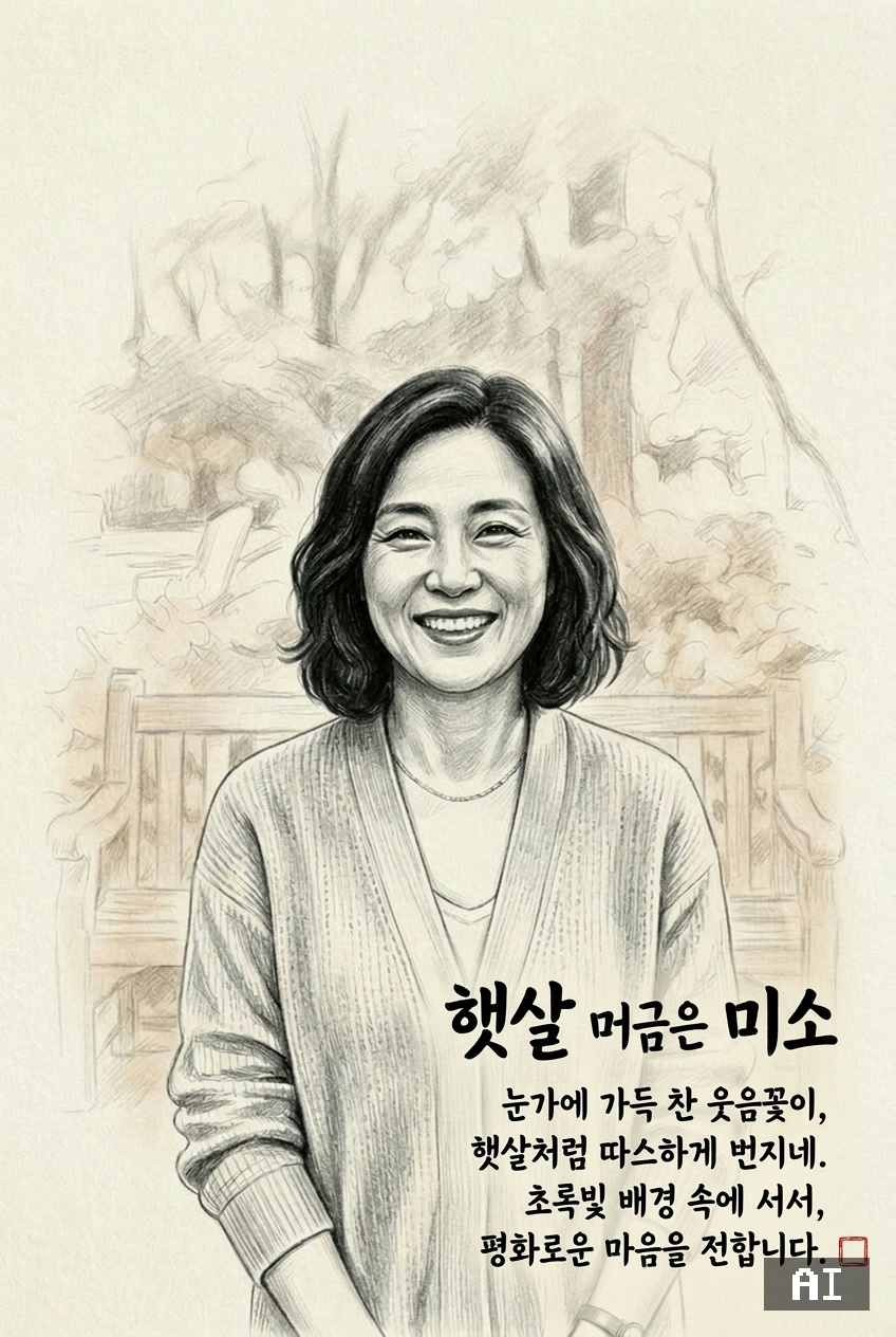 시적인 고운연필스케치 (캐리커처)