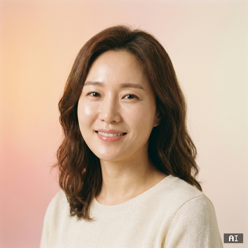고운 파스텔 초상 (사실적)