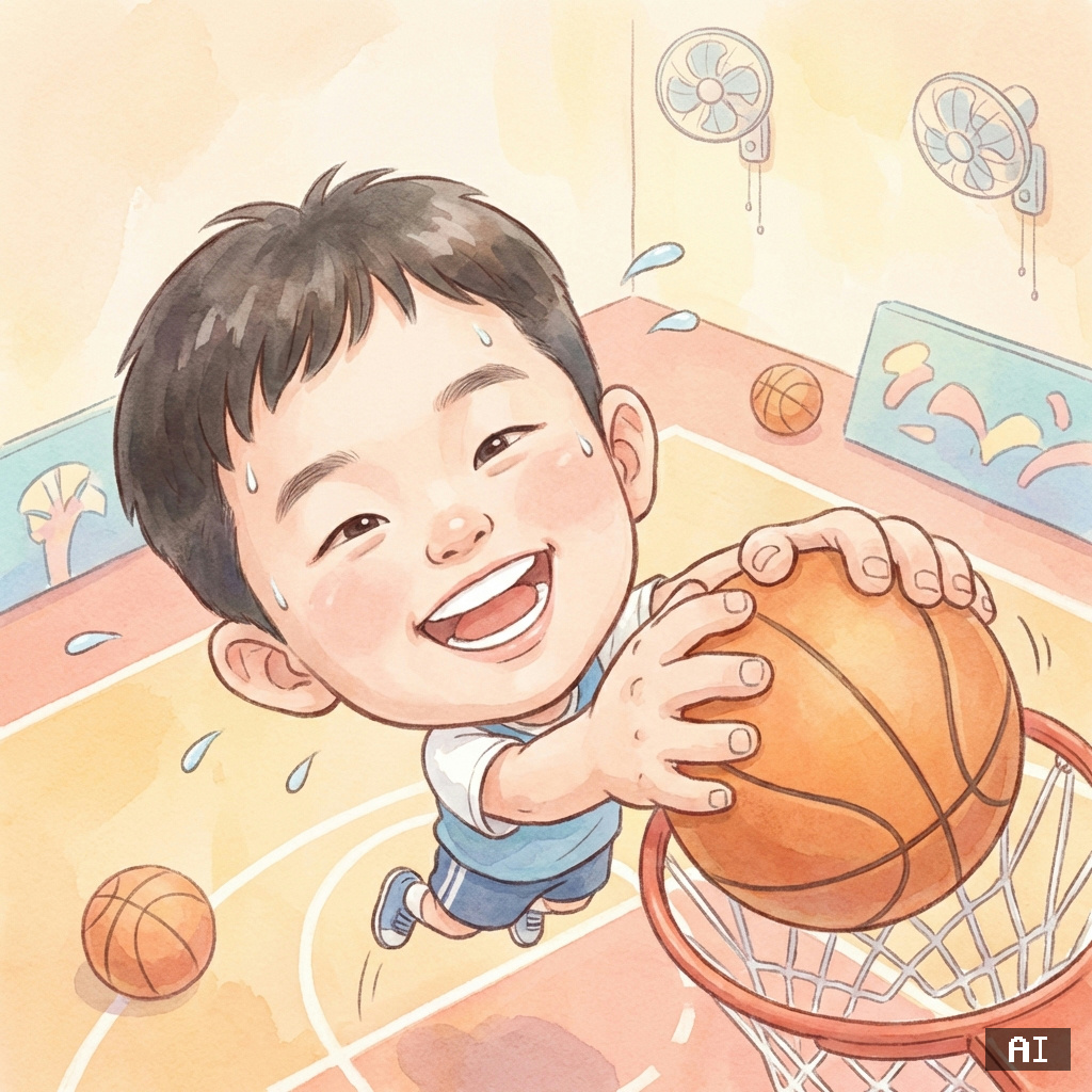 농구선수 (남,수채화) (캐리커처)