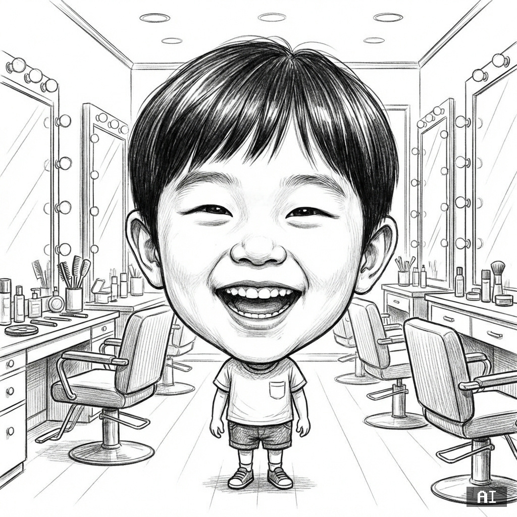 뷰티디자이너 (스케치) (캐리커처)