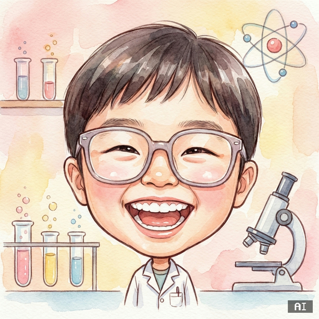 과학자 (수채화) (캐리커처)
