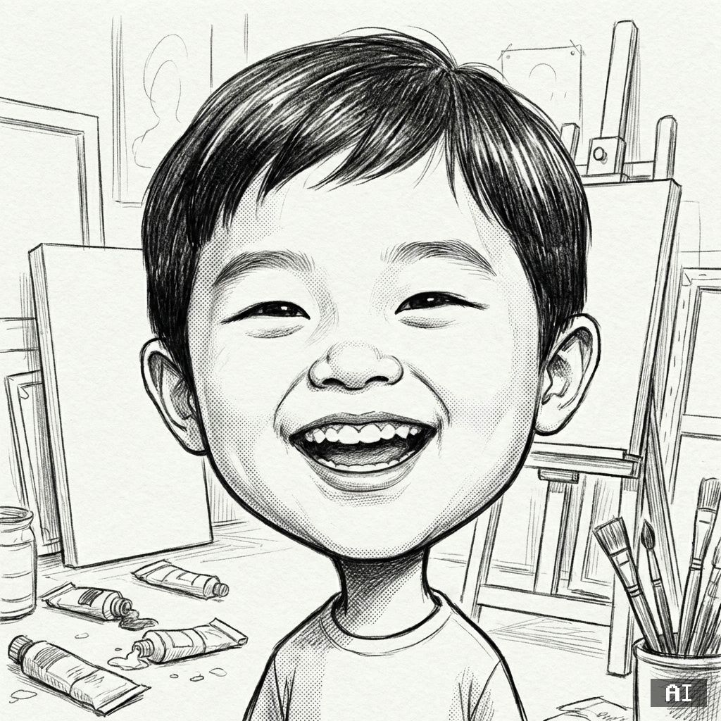 화가 (스케치) (캐리커처)
