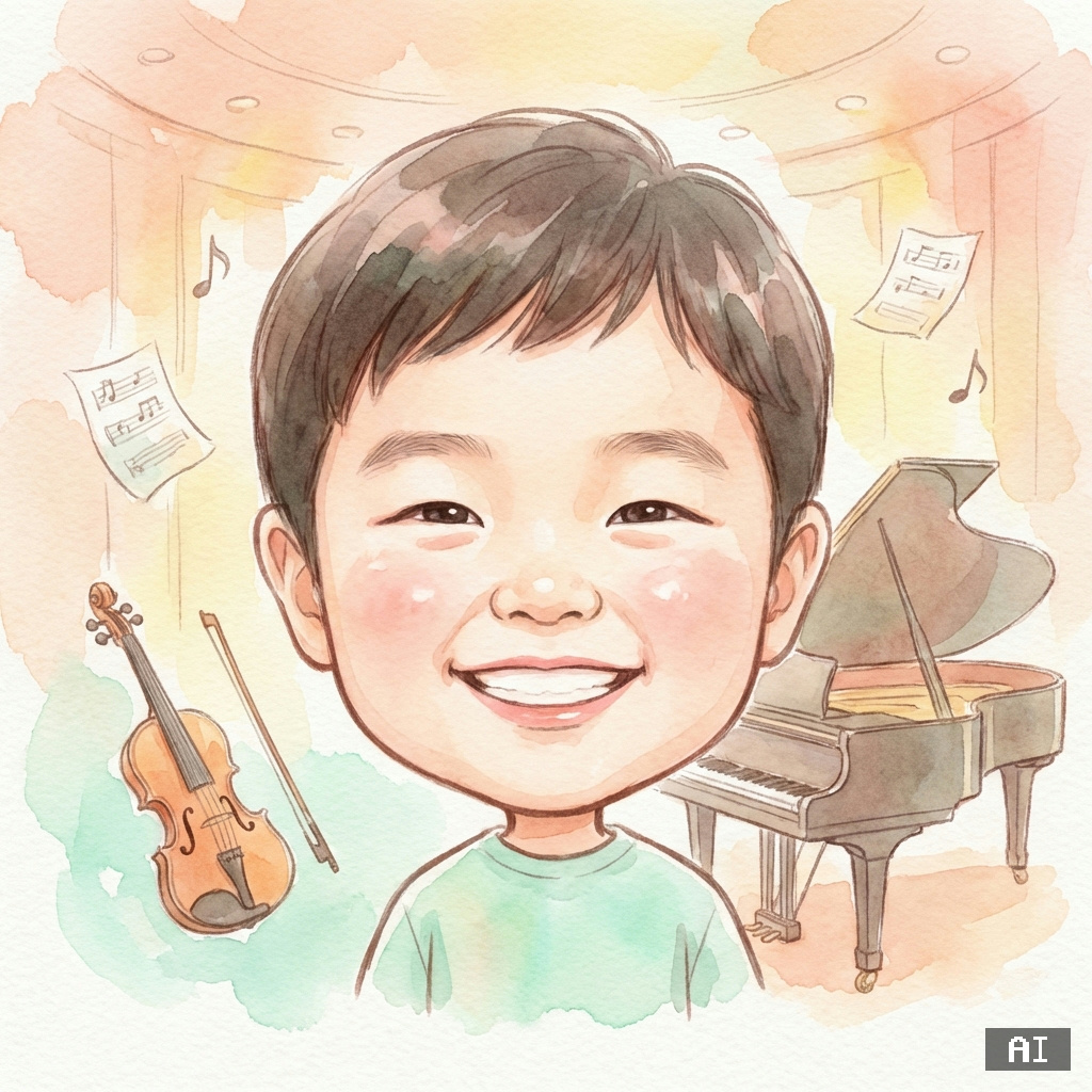 음악가 (수채화) (캐리커처)