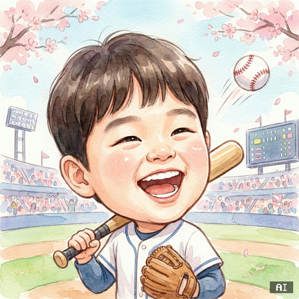 야구선수 (남,수채화) (캐리커처)