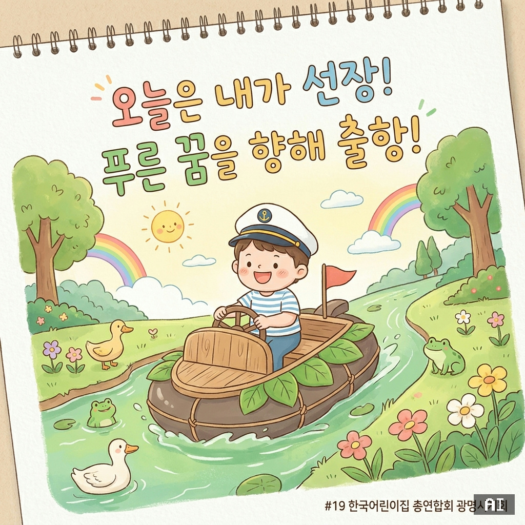 고무동력배 선장 (캐리커처)