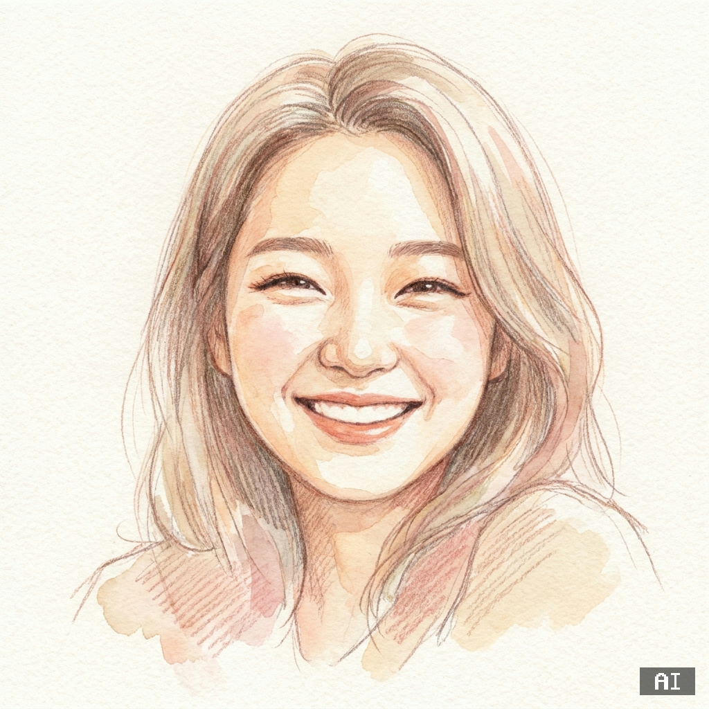 색연필 스케치 (캐리커처)