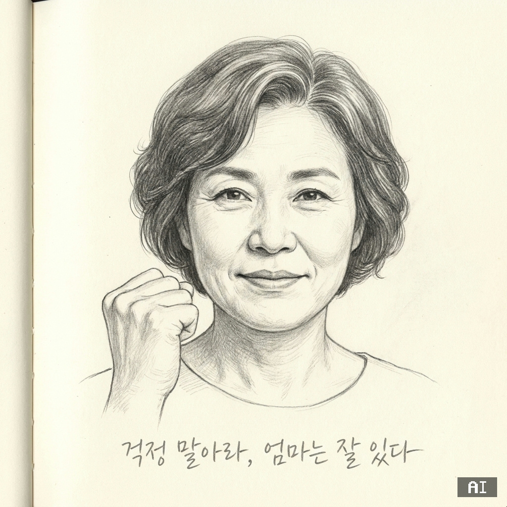부모연필스케치 (캐리커처)