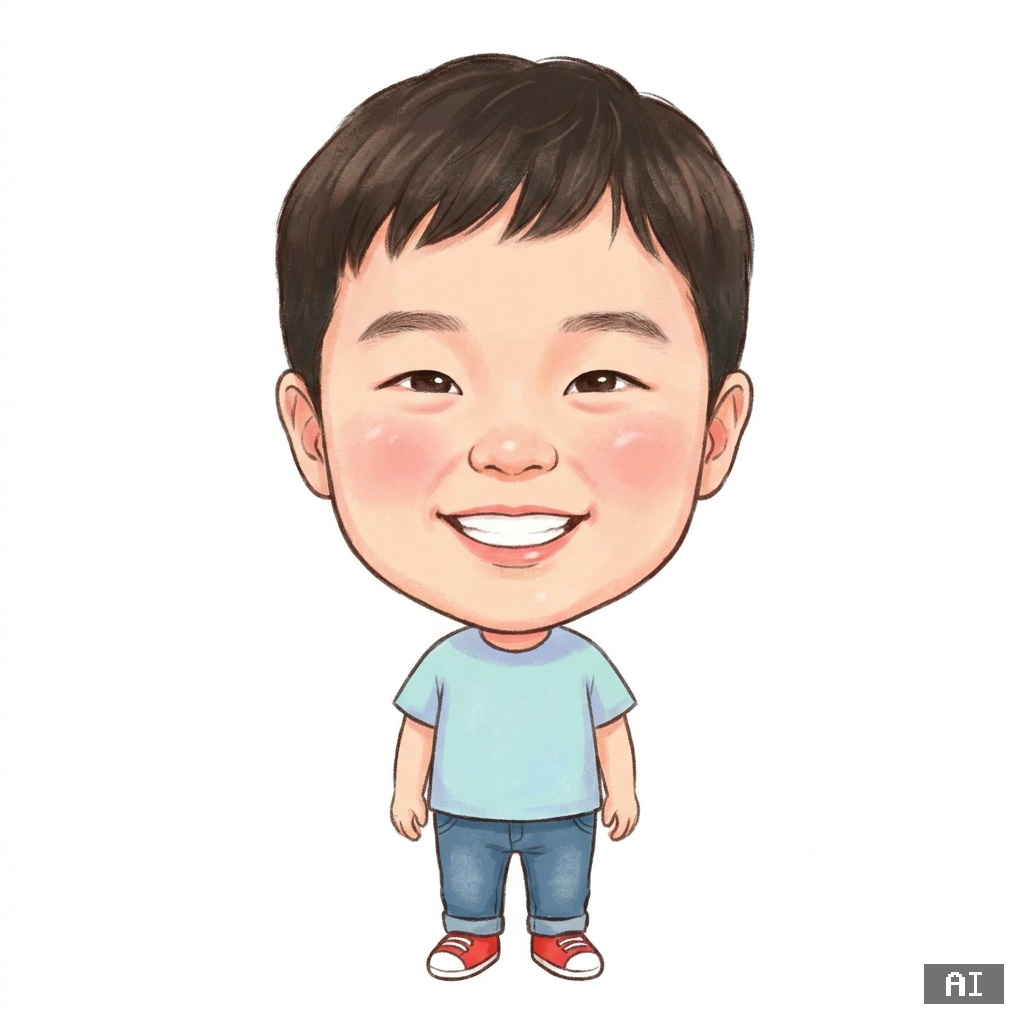 큰머리 전신 (캐리커처)
