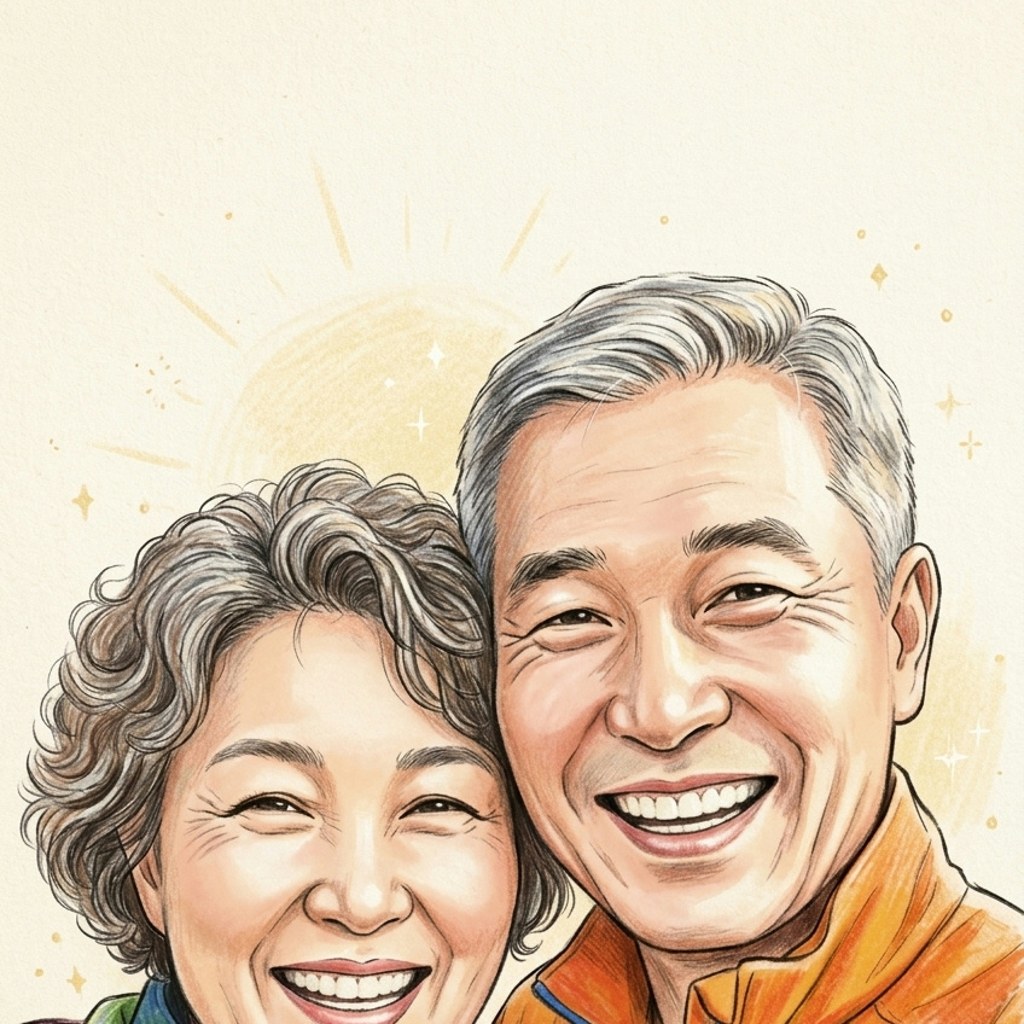 웃음 캐리커처